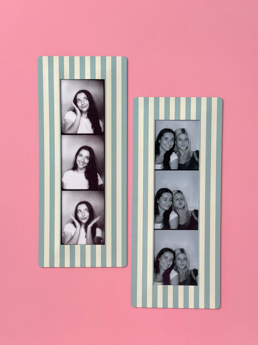 "SEASIDE STRIPES" DIGITAL PHOTOBOOTH FRAME MAGNET