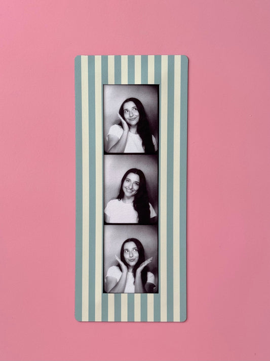 "SEASIDE STRIPES" DIGITAL PHOTOBOOTH FRAME MAGNET