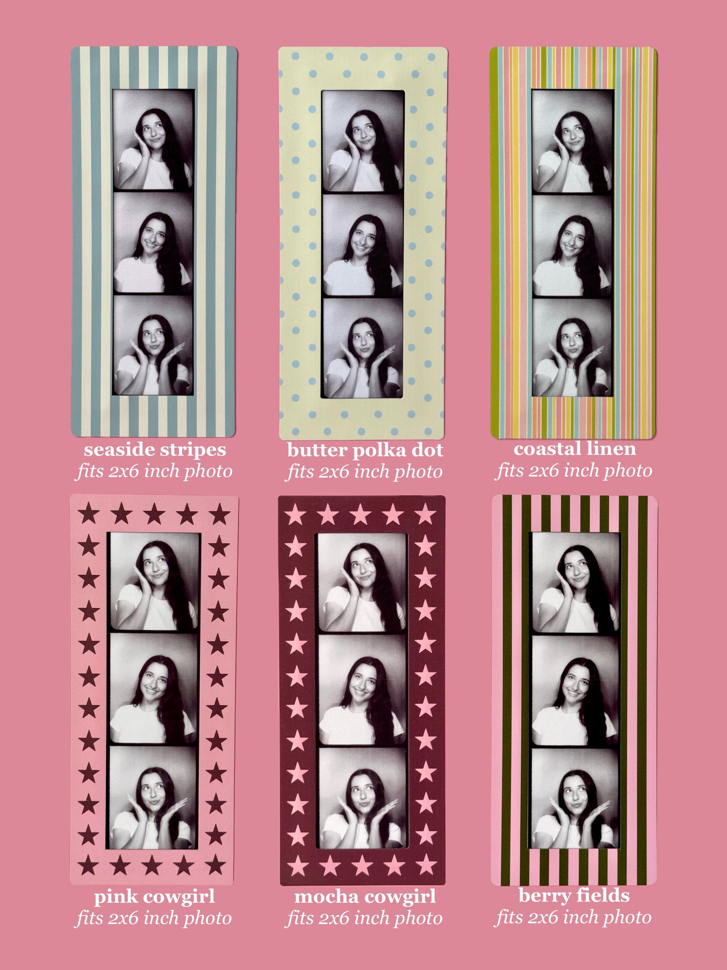 PHOTOBOOTH FRAME MAGNETS - SET OF 3 BUNDLE