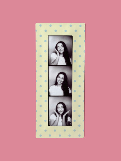 "BUTTER POLKA DOT" DIGITAL PHOTOBOOTH FRAME MAGNET