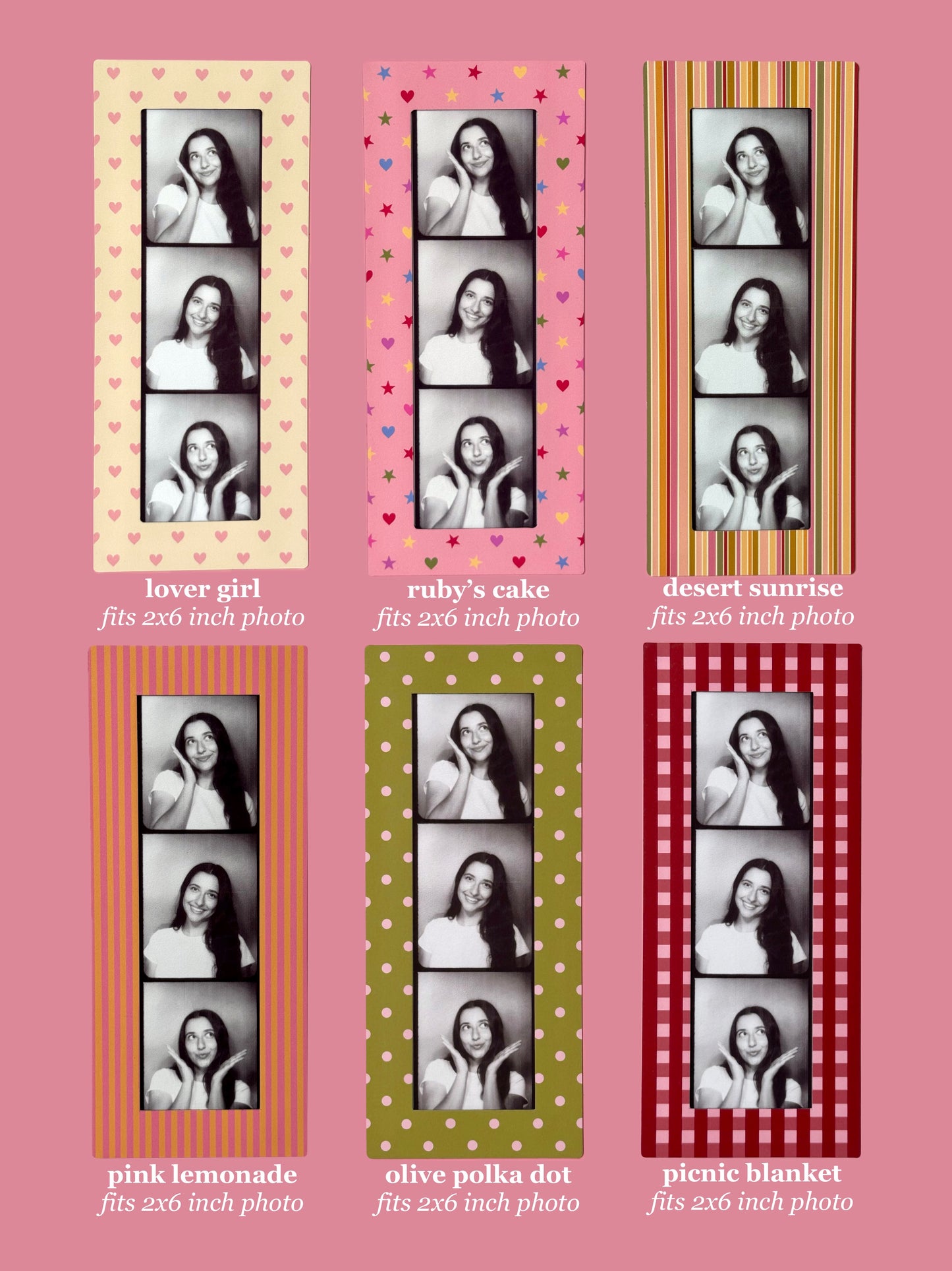 PHOTOBOOTH FRAME MAGNETS - SET OF 3 BUNDLE
