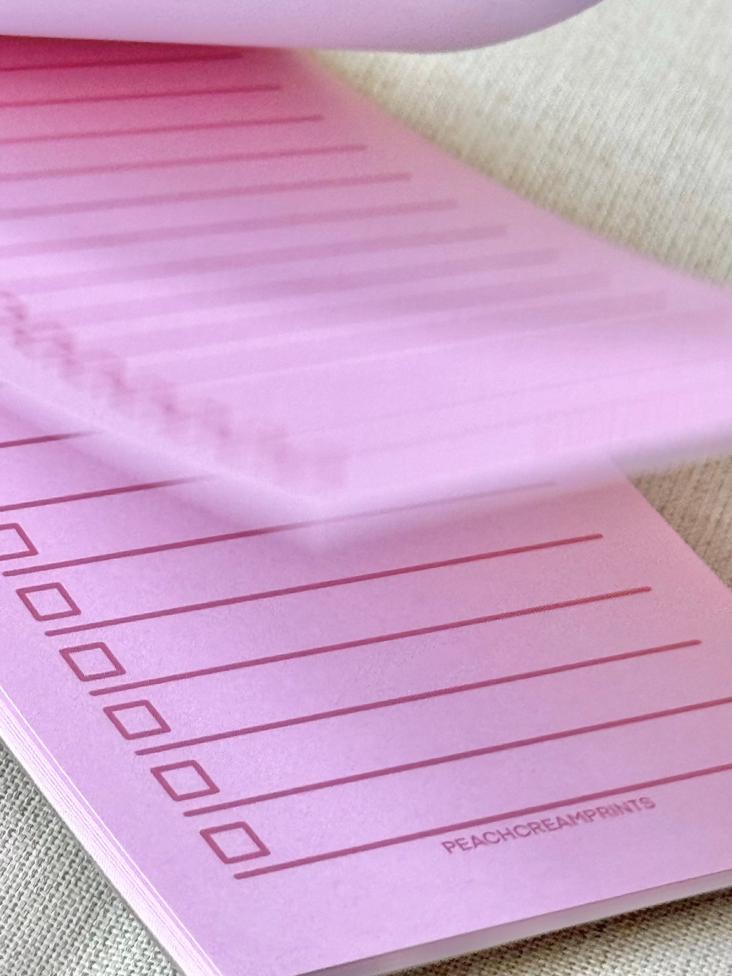 "JUST A FEW THINGS" PINK GROCERY LIST NOTEPAD