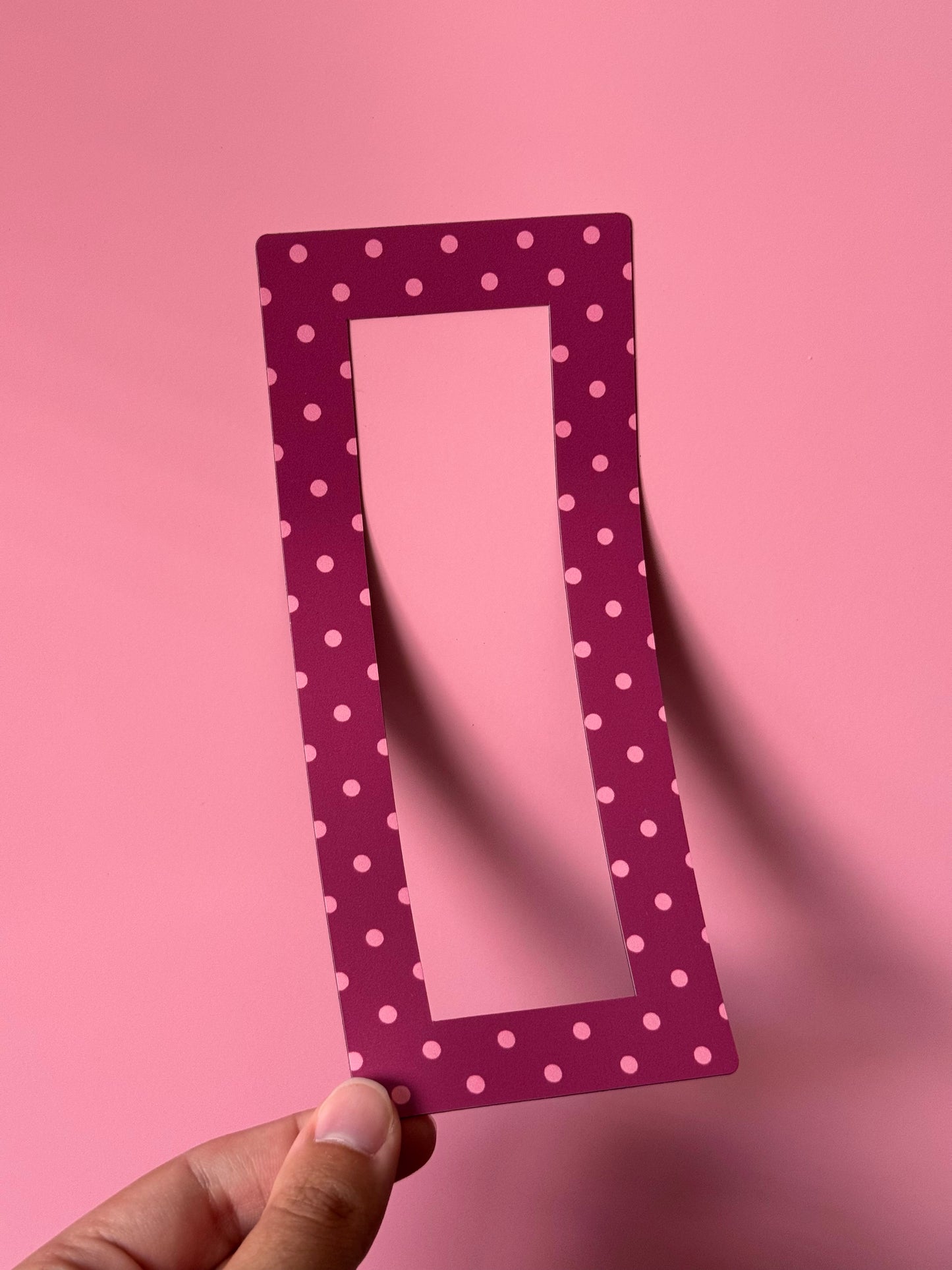 "PLUM POLKA DOT" DIGITAL PHOTOBOOTH FRAME MAGNET