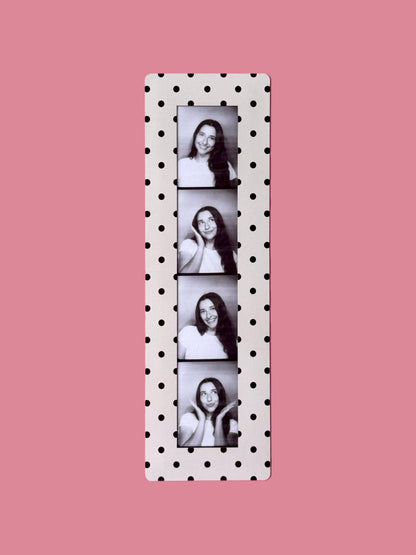 "CLASSIC POLKA DOT" VINTAGE PHOTOBOOTH FRAME MAGNET