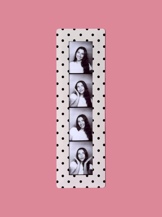 "CLASSIC POLKA DOT" VINTAGE PHOTOBOOTH FRAME MAGNET