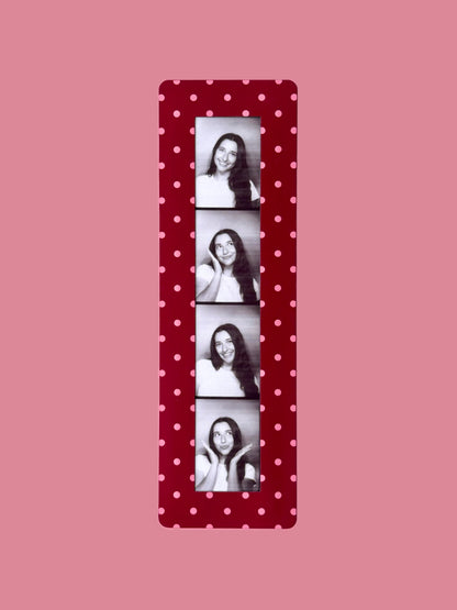 "CHERRY POLKA DOT" VINTAGE PHOTOBOOTH FRAME MAGNET