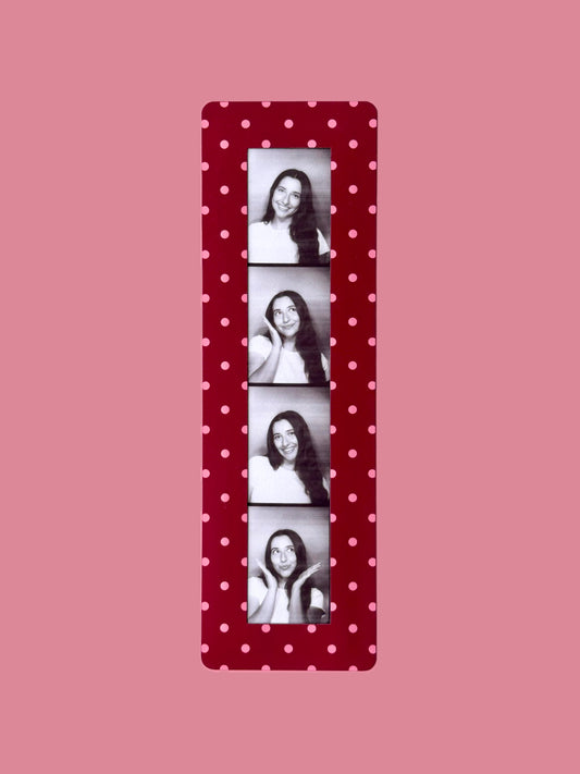 "CHERRY POLKA DOT" VINTAGE PHOTOBOOTH FRAME MAGNET