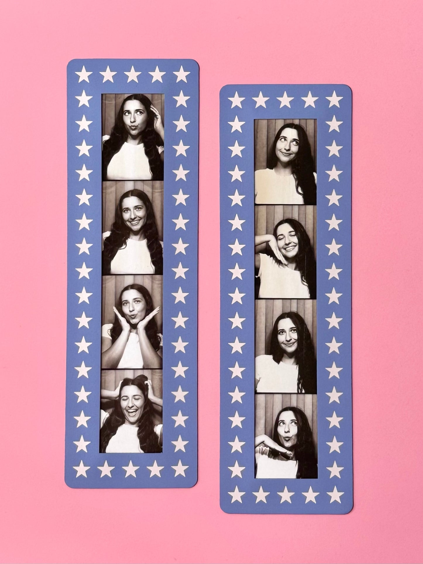 "BLUE COWGIRL" VINTAGE PHOTOBOOTH FRAME MAGNET
