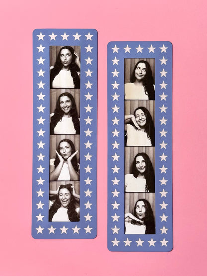 "BLUE COWGIRL" VINTAGE PHOTOBOOTH FRAME MAGNET