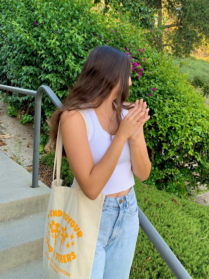 OOPSIE BE KIND TO YOUR MIND AND OTHERS TOTE BAG