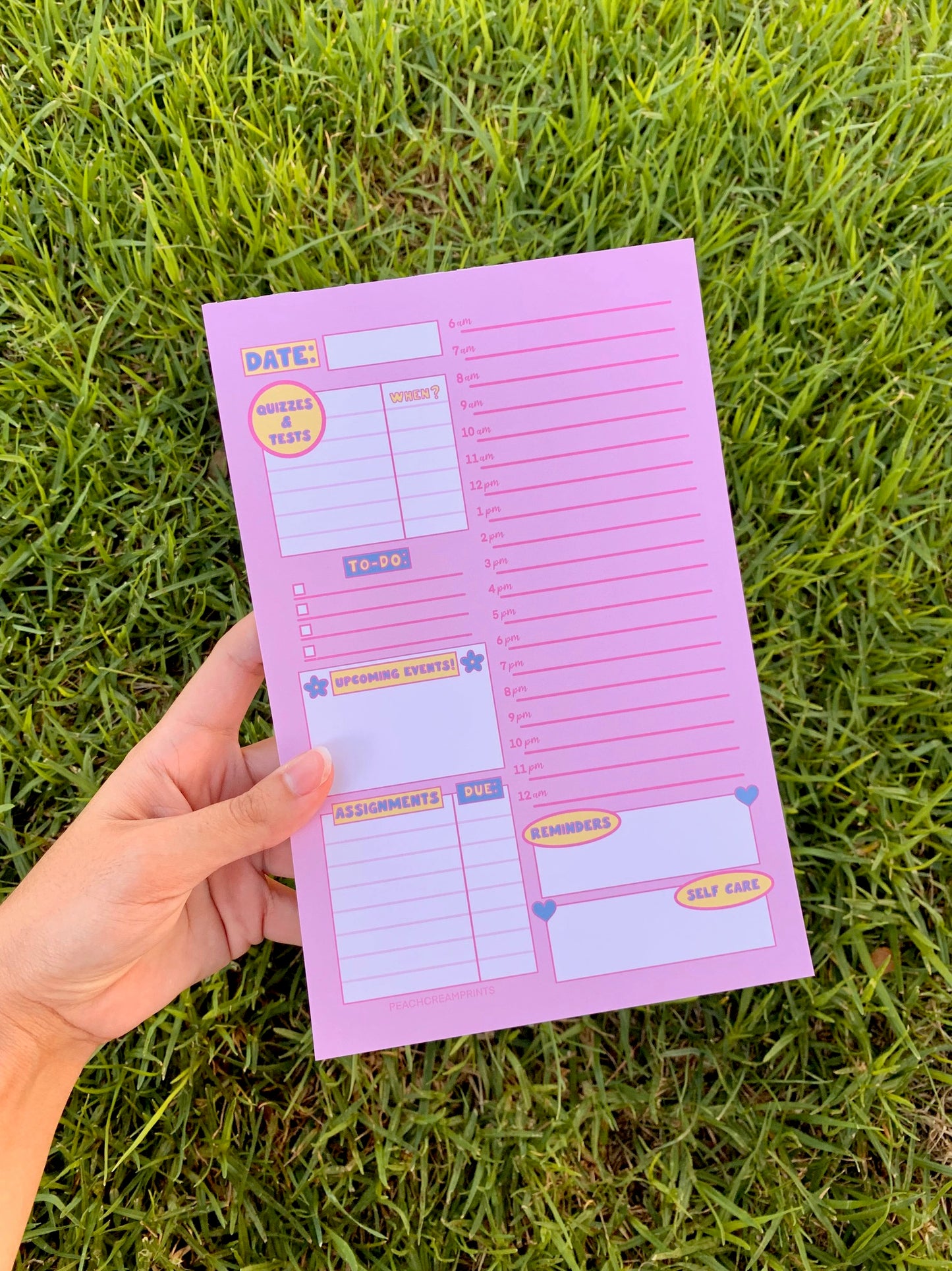 STUDENT DAILY PLANNER NOTEPAD