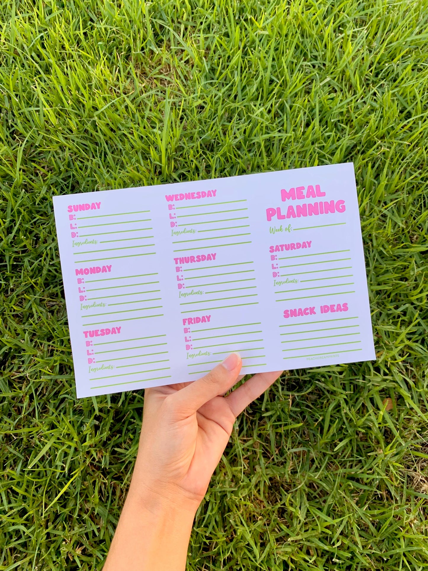 MEAL PLANNER NOTEPAD