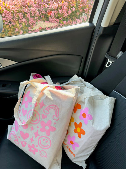 OOPSIE PINK DOODLES TOTE BAG