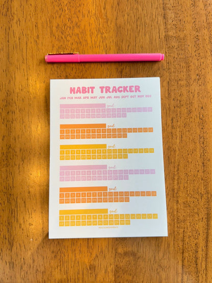 MONTHLY HABIT TRACKER NOTEPAD