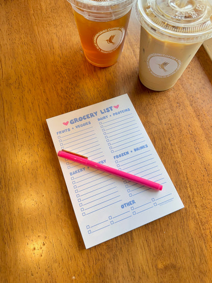 GROCERY LIST NOTEPAD