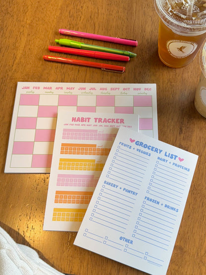 OOPSIE MONTHLY HABIT TRACKER NOTEPAD