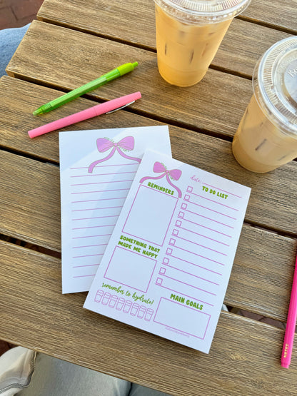 BOW LINED NOTEPAD