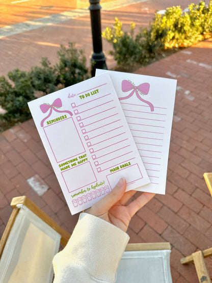 BOW DAILY PLANNER NOTEPAD