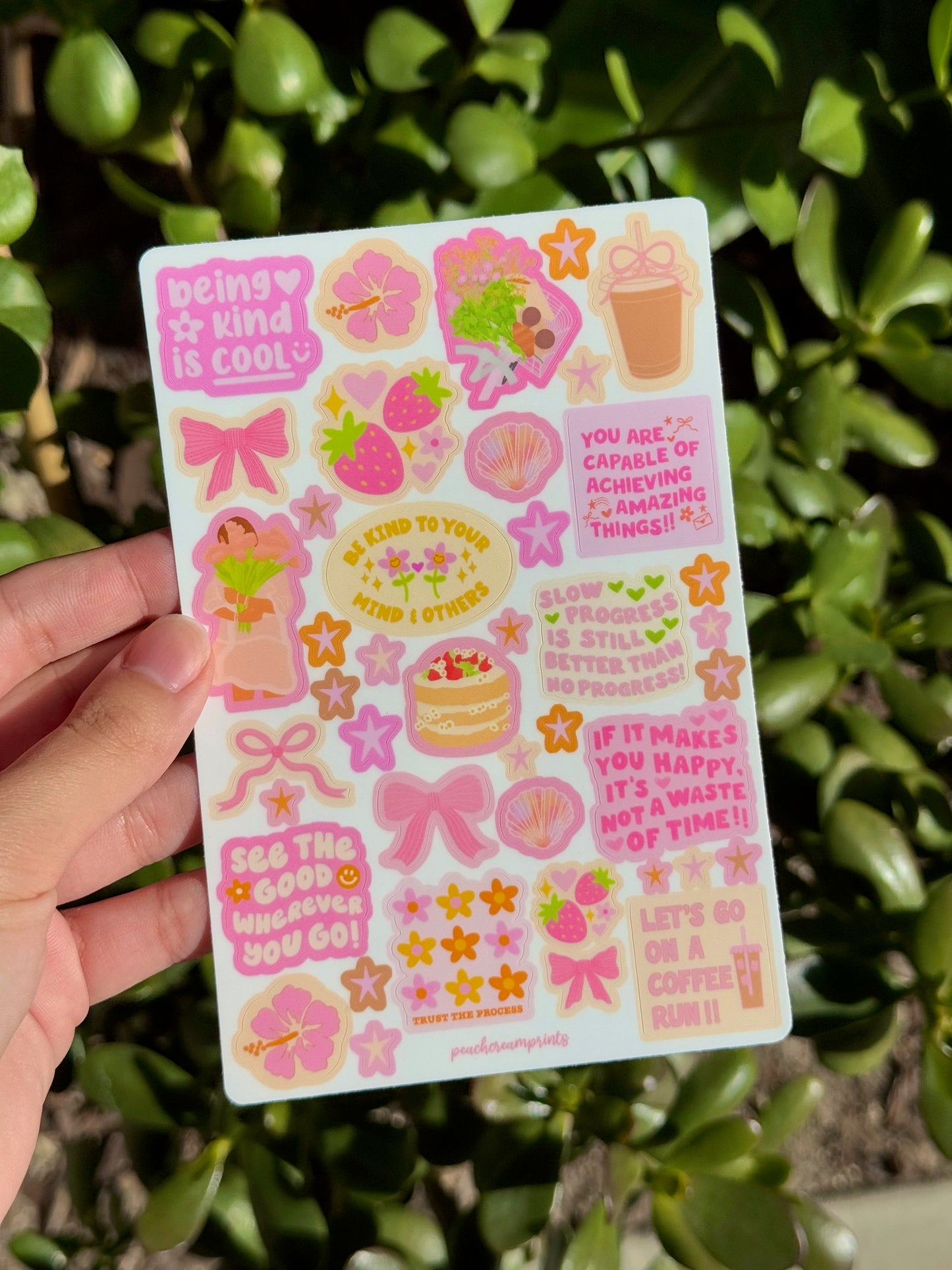 "GIRLY DOODLES" STICKER SHEET