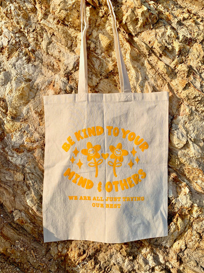 OOPSIE BE KIND TO YOUR MIND AND OTHERS TOTE BAG