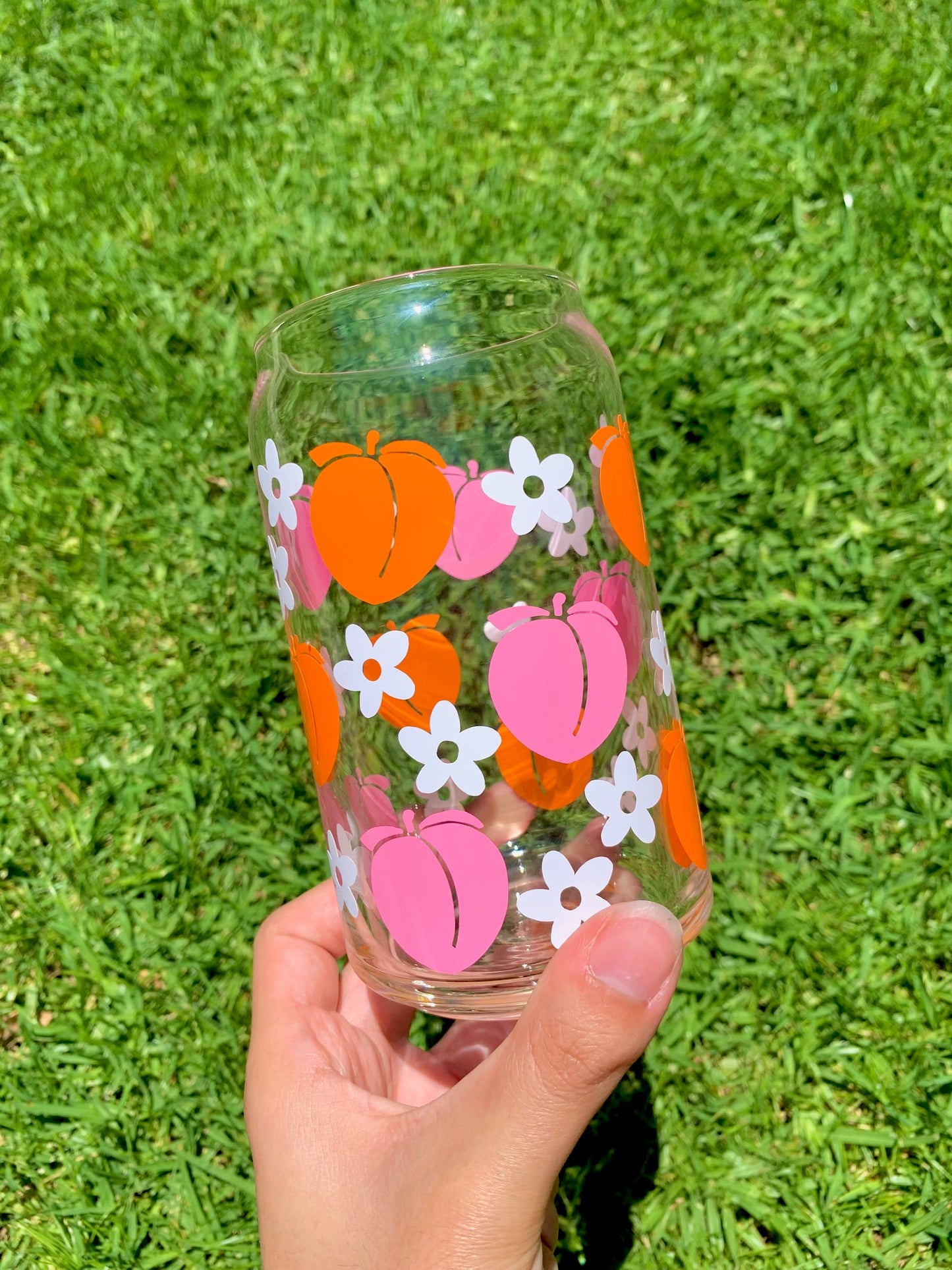 PEACHES GLASS CUP