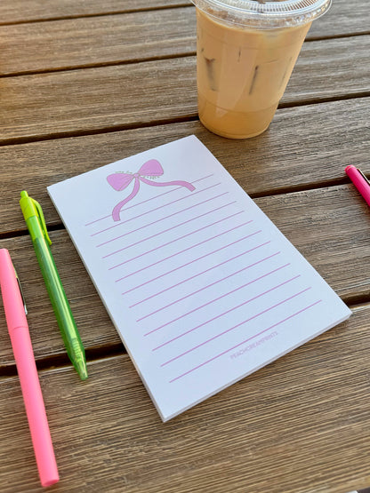 BOW LINED NOTEPAD