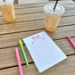 BOW LINED NOTEPAD