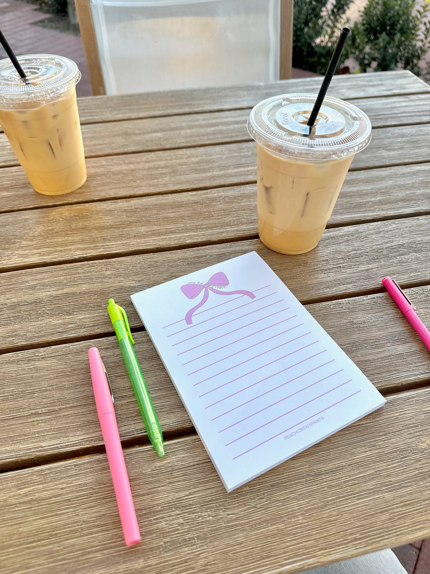 BOW LINED NOTEPAD