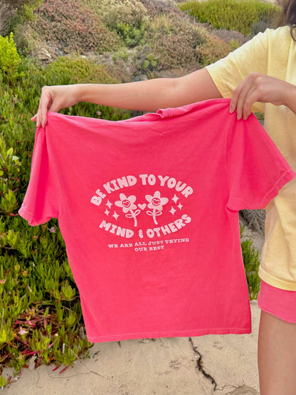 BE KIND TEE - WATERMELON PINK