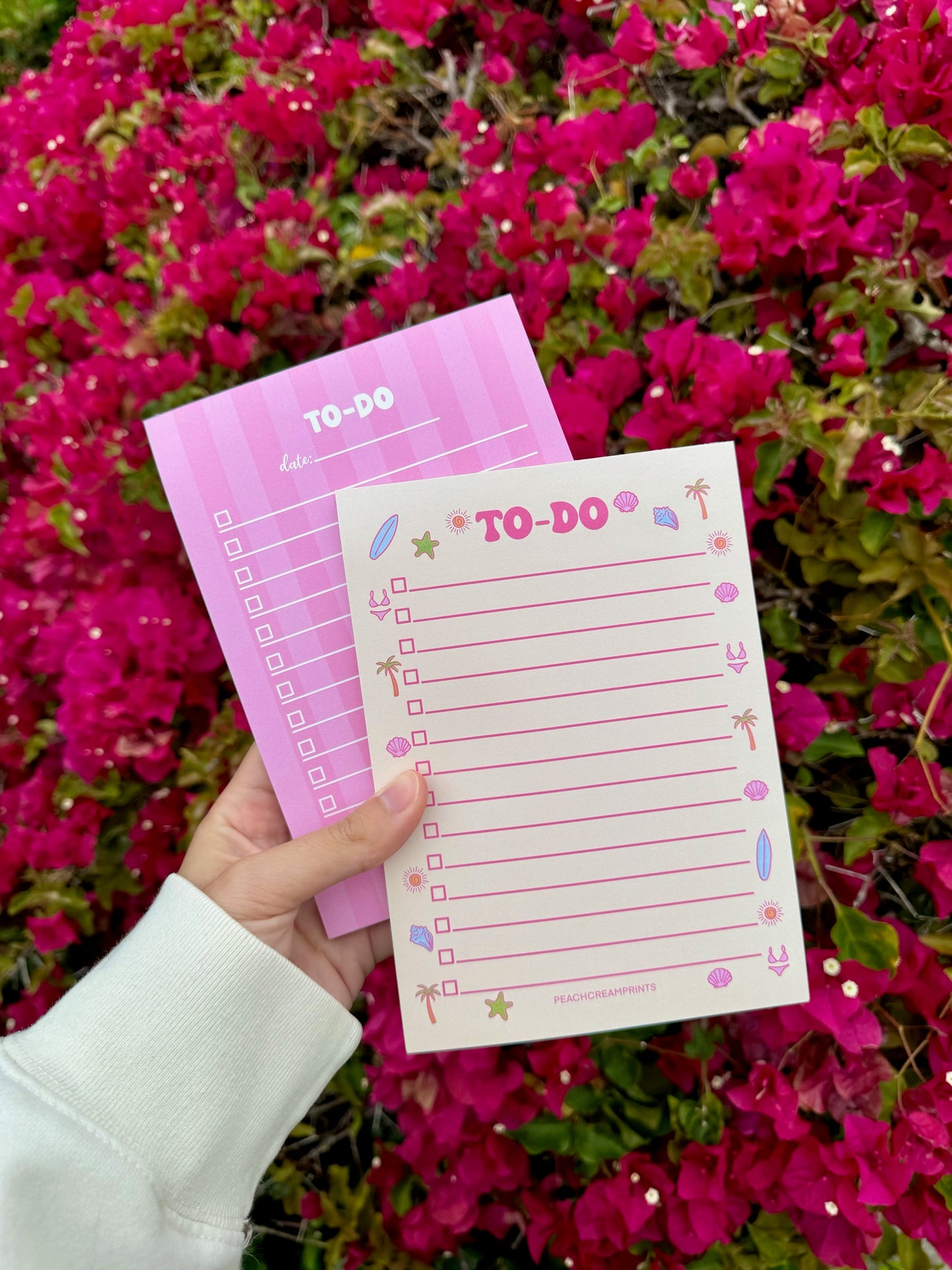 OOPSIE PINK STRIPES TO-DO LIST NOTEPAD