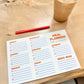 ORANGE POP MEAL PLANNER NOTEPAD