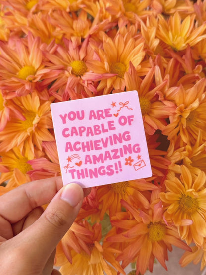 "YOU ARE CAPABLE" VINYL STICKER