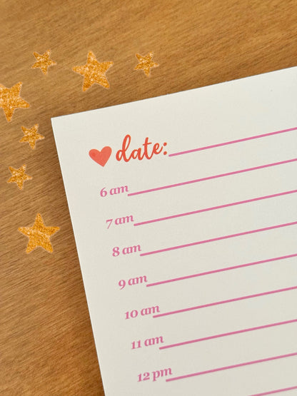 PEACHY DAILY PLANNER NOTEPAD