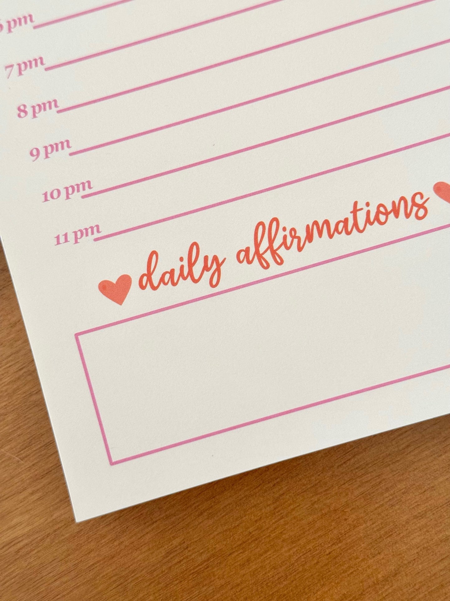 PEACHY DAILY PLANNER NOTEPAD