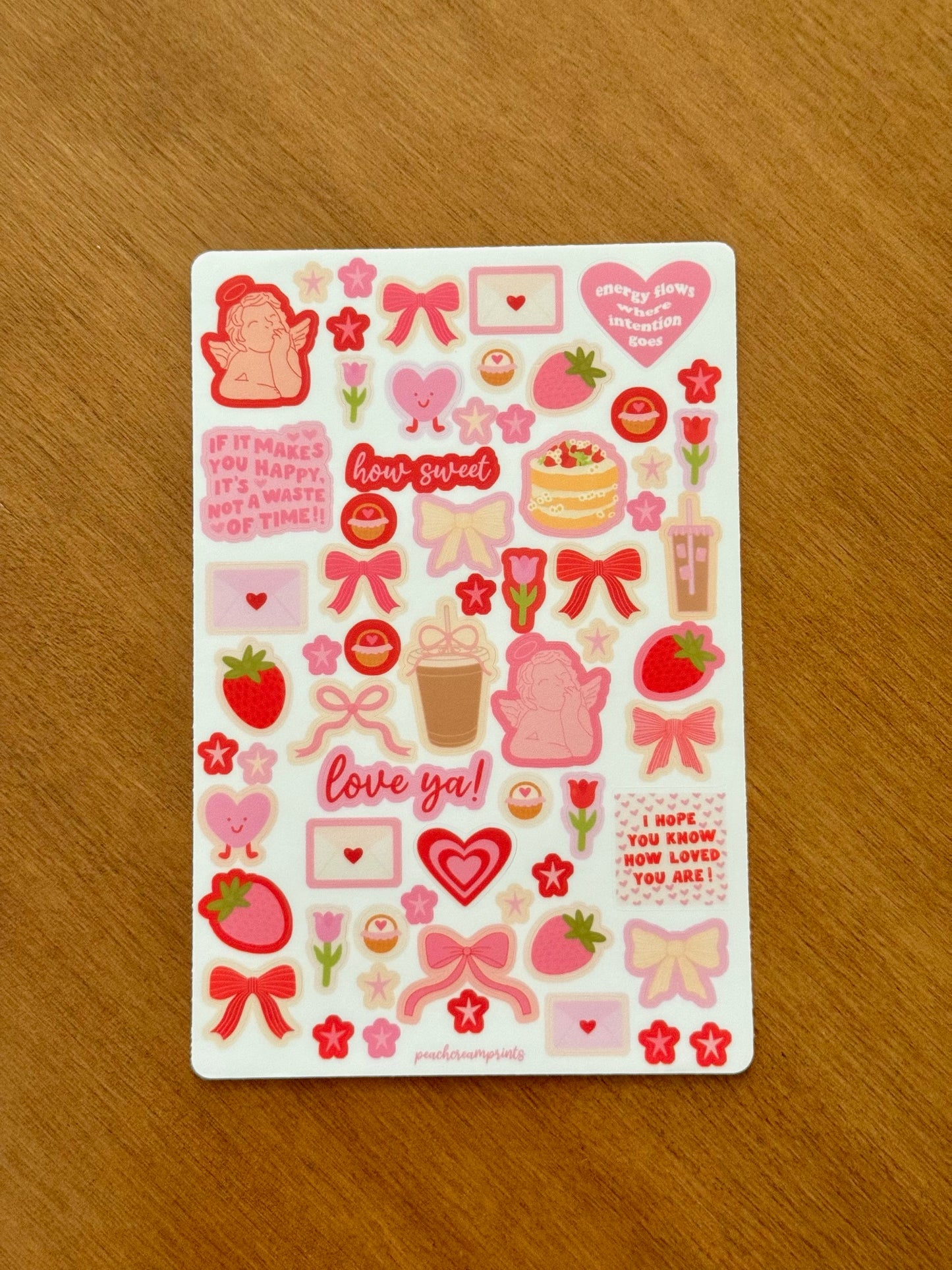 "LOVER GIRL" STICKER SHEET