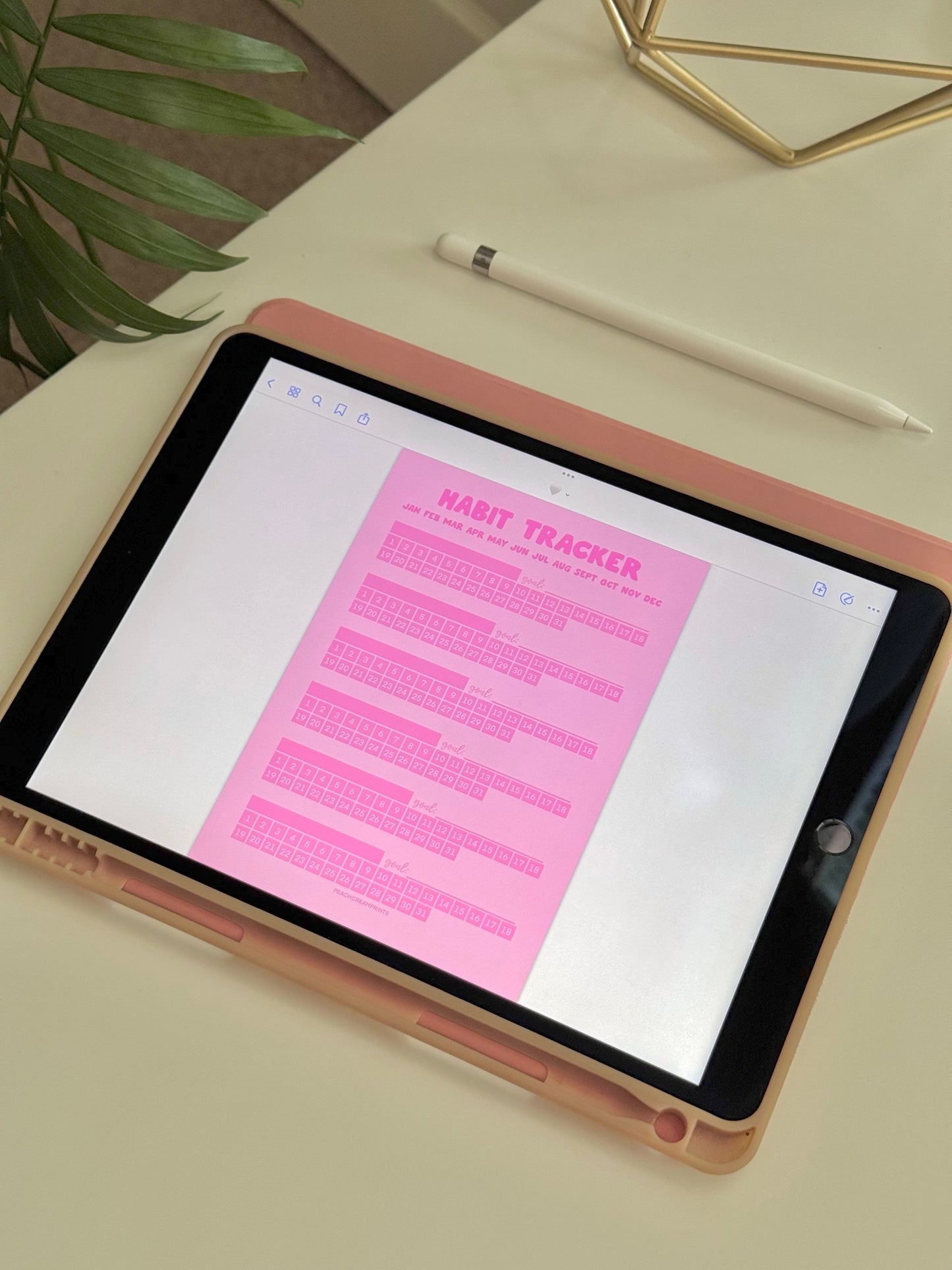 "PRETTY PINK" DIGITAL NOTEPAD TEMPLATE BUNDLE