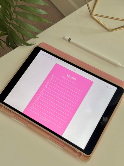 "PRETTY PINK" DIGITAL NOTEPAD TEMPLATE BUNDLE