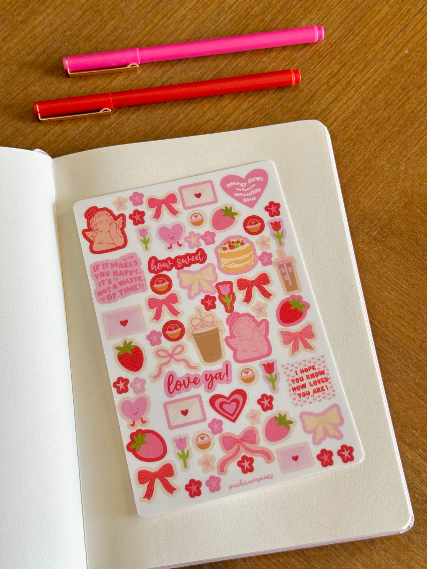 "LOVER GIRL" STICKER SHEET