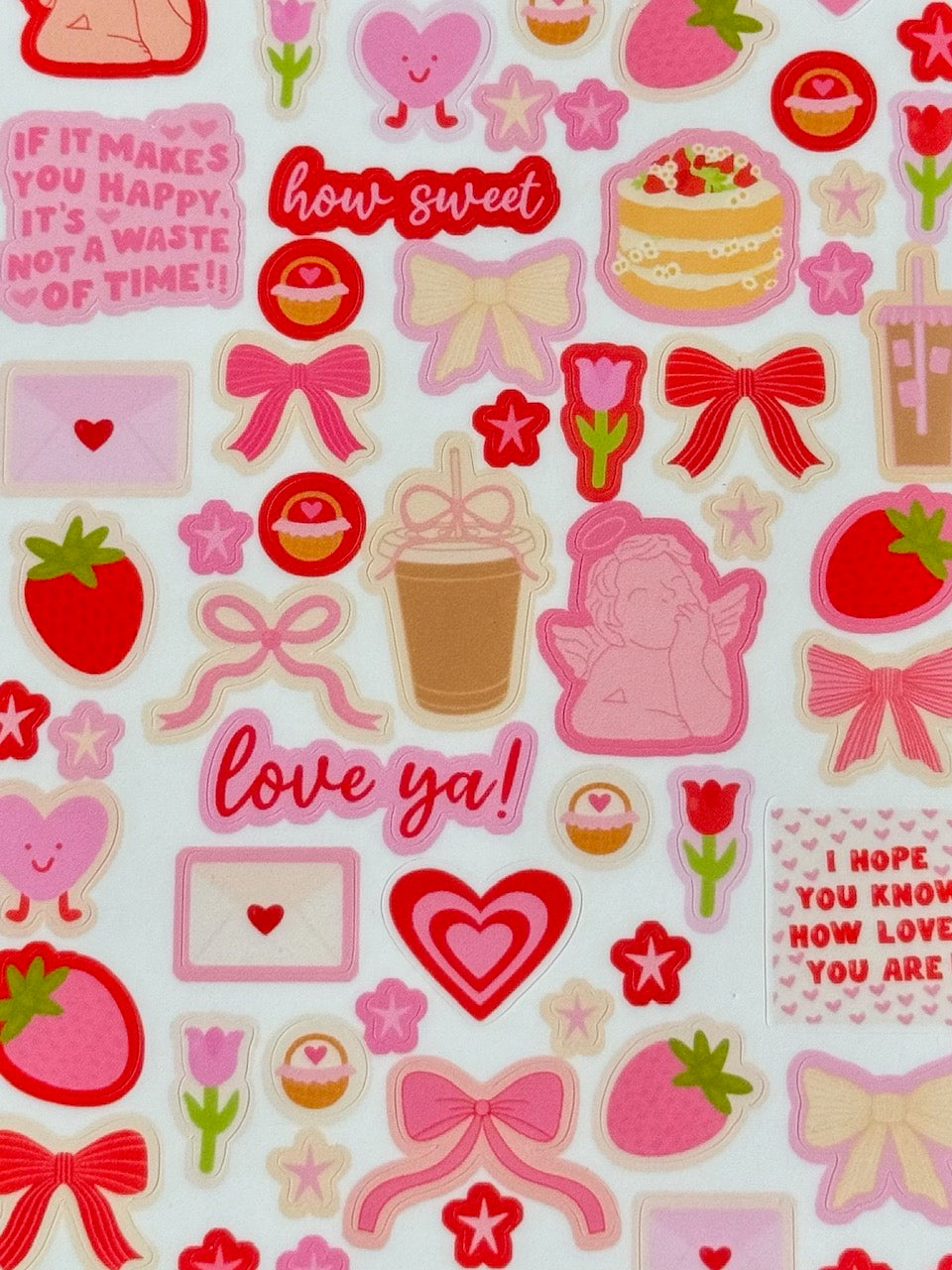 "LOVER GIRL" STICKER SHEET