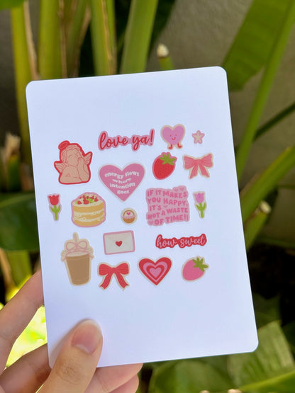 "LOVER GIRL" STICKER SHEET