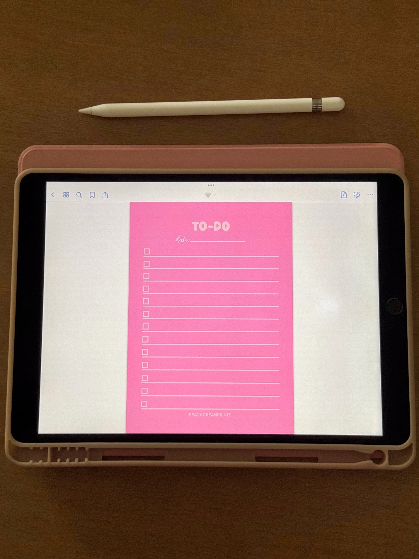 "PRETTY PINK" TO DO LIST DIGITAL NOTEPAD