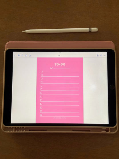 "PRETTY PINK" TO DO LIST DIGITAL NOTEPAD