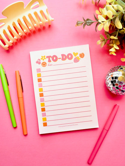 PEACHY TO-DO LIST NOTEPAD