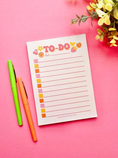 PEACHY TO-DO LIST NOTEPAD