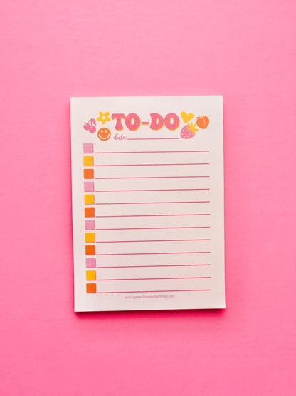 PEACHY TO-DO LIST NOTEPAD