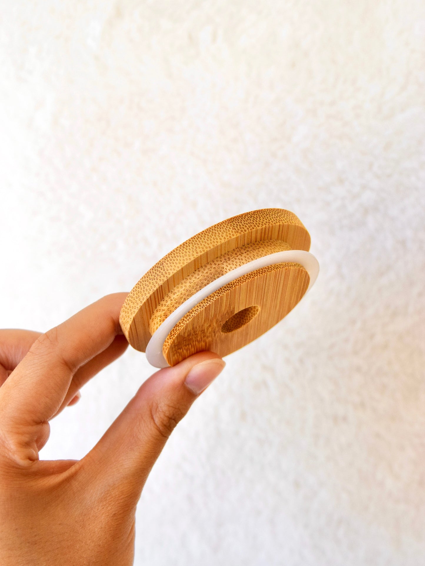 BAMBOO GLASS CUP LID