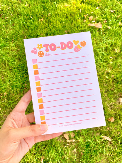 PEACHY TO-DO LIST NOTEPAD