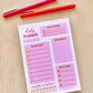 MINI DAILY PLANNER NOTEPAD