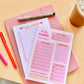 MINI DAILY PLANNER NOTEPAD – peachcreamprints