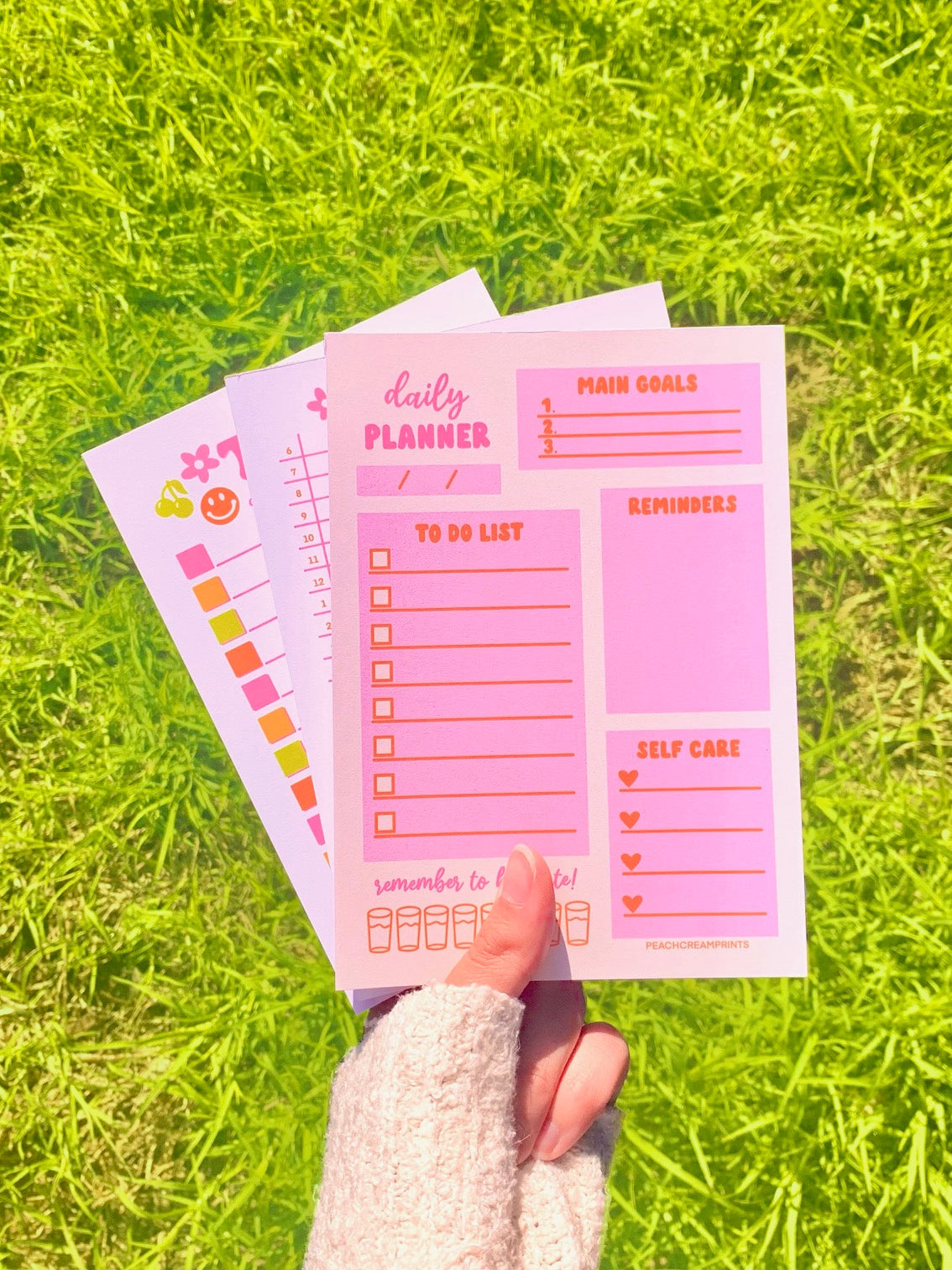Daily Routine Planner Mini MINI DAILY PLANNER NOTEPAD – peachcreamprints